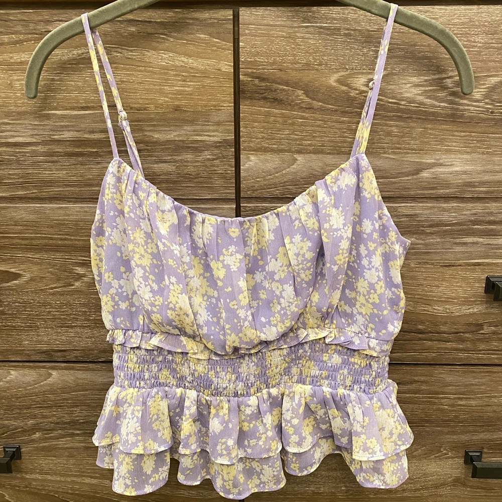 ASTR Babydoll Floral Tank